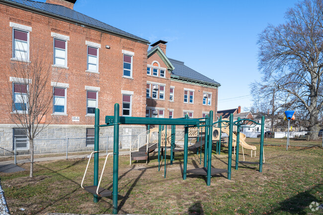 Bring your kids to the playground at Huntington Elementary School in Brockton.