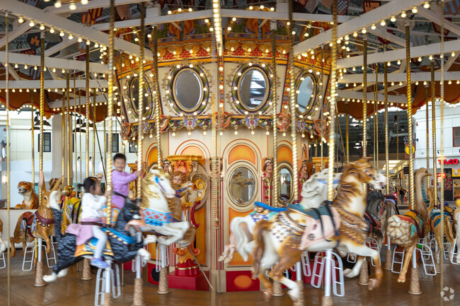 Park DeVille children need only go to Columbia Mall to ride a carousel.