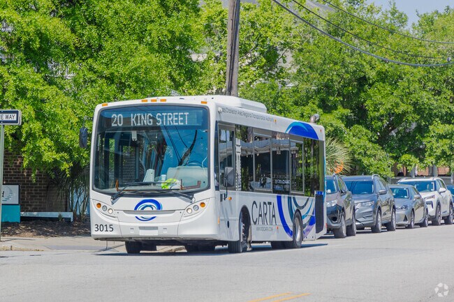North Central has many CARTA bus stops for residents to commute through Charleston.