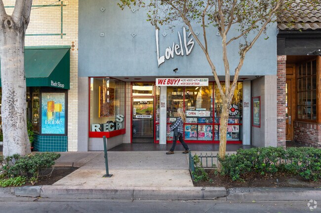 Local retailers like Lovell's a record shop can be found in Uptown Whittier.