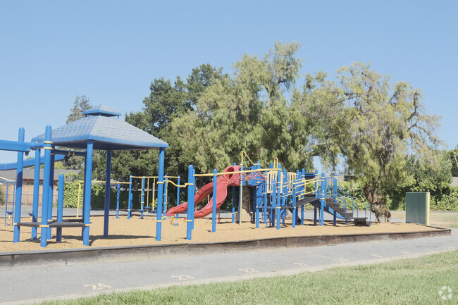 The playground at Murdock-Portal Elementary School is large and fun for all students.