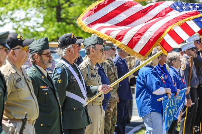 North Canaan veterans are celebrated in a memorial Day ceremony near the town's Doughboy statue.