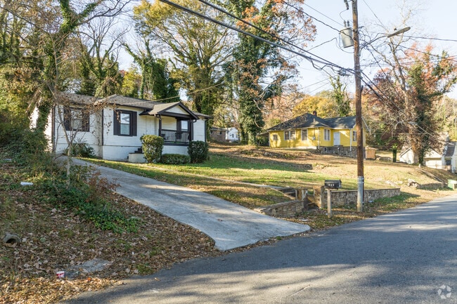 Almond Park features leafy green streets with a mix of new and old homes.