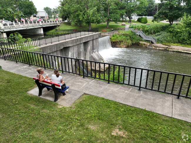 West Branch Dam Falls offers a serene spot to enjoy a chat, in Newton Falls.
