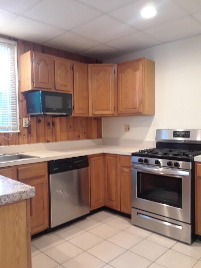 Kitchen with New Stainless Steel Appliances