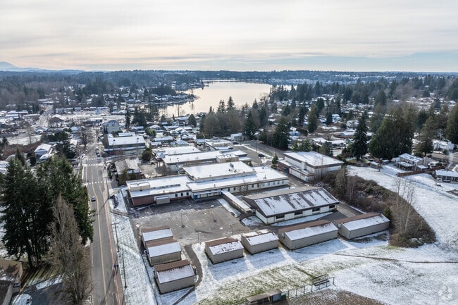 North Lake Middle School aerial view.