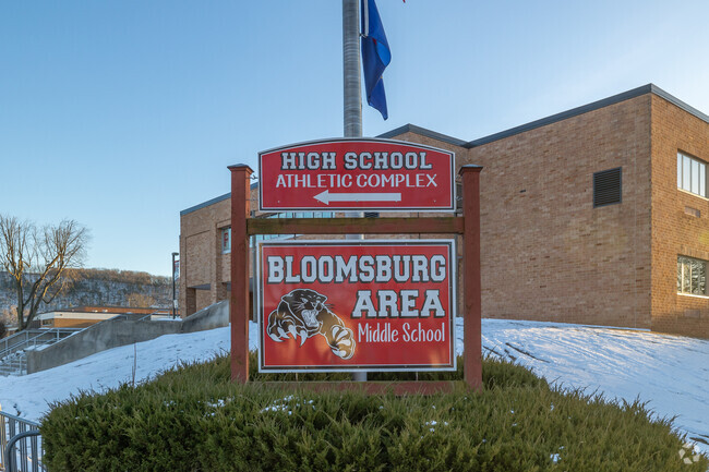 Bloomsburg Area High School
has an enrollment of 422 pupils in grades 9th through 12th.