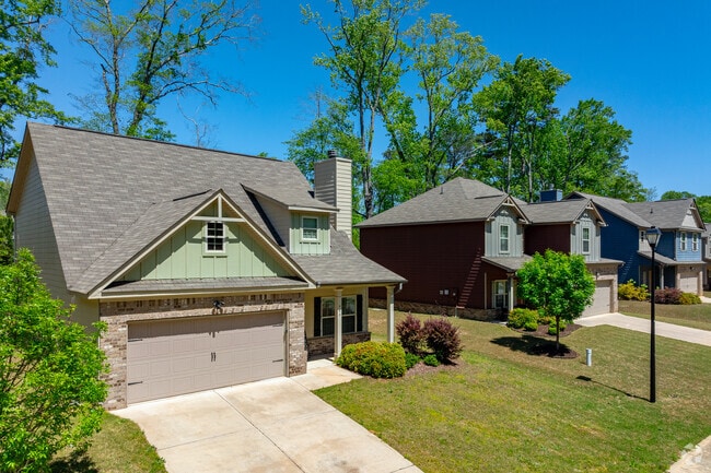 Modern Craftsman-style homes are found in Locust Grove.