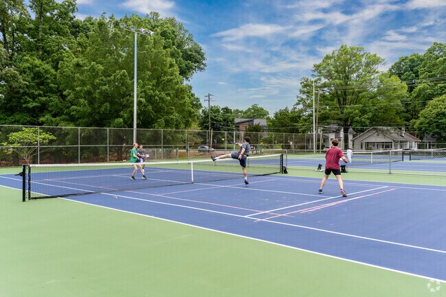 You can play pickleball at Granville Park, which is just minutes from South Marshall.
