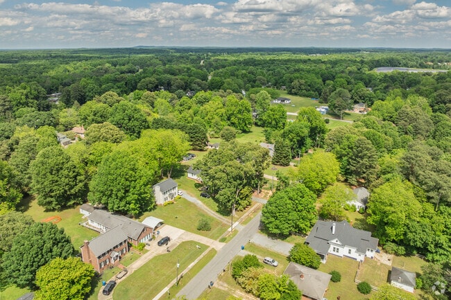 The Liberty neighborhood showcases tree-lined streets and peaceful homes.