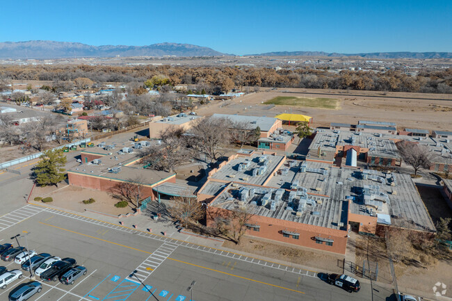 West view of Harrison Middle School.