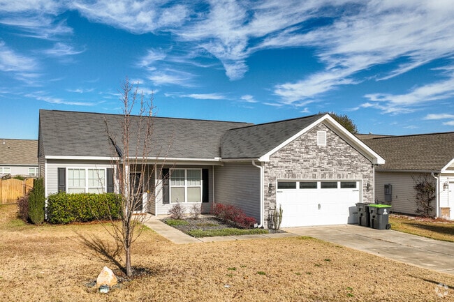 Many building materials like a mix of stone and clapboard are used on Edmund homes.