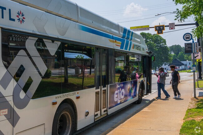 It's easy to catch a ride with the MARTA bus lines that have multiple stops within the Wilson Mill Meadows neighborhood.