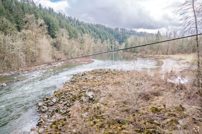 The Sandy River offers stunning hikes and views.