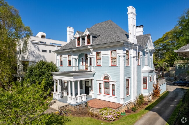 Victorian homes line Piedmont Avenue, south of 10th Street in Midtown.