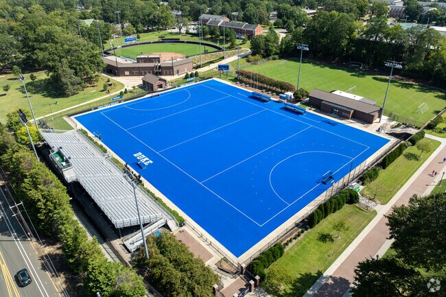 Jack Katz Stadium is where Duke plays field hockey near the Trinity Park neighborhood.