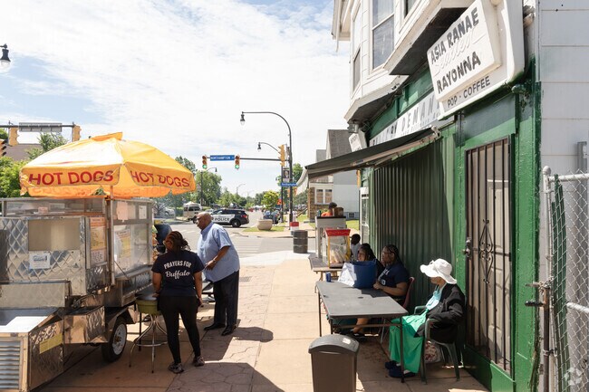 Black by Demand is on outside eatery that sells classic American cuisine.