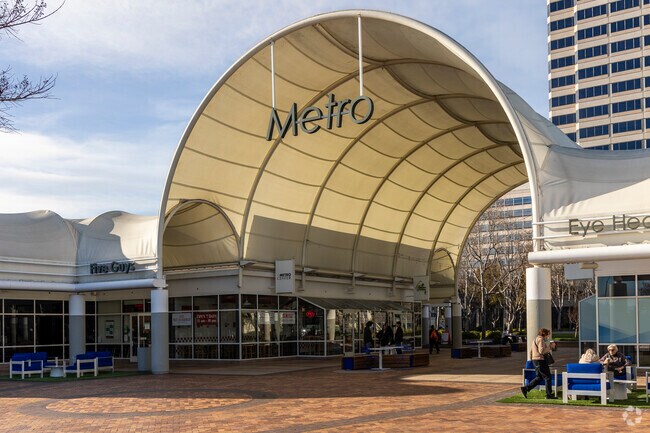 Treasure Isle's Metro Center shopping mall is full of shops and outdoor dining areas.
