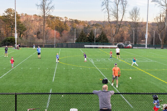Youth baseball is very popular at the Chastain Park fields.