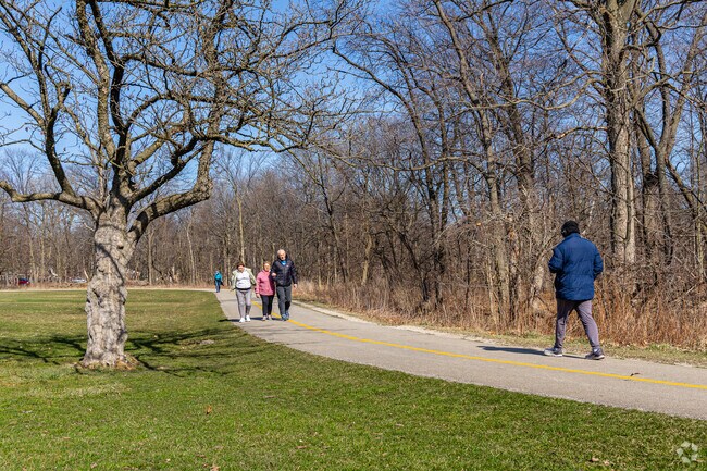 Edgebrook residents can walk the expansive trails at Caldwell Woods.