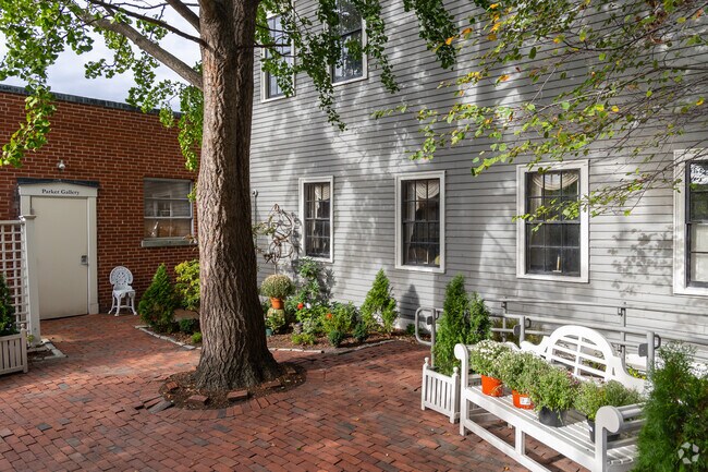 Stop by the courtyard at the Whistler Musuem of Art to enjoy some quiet moments.