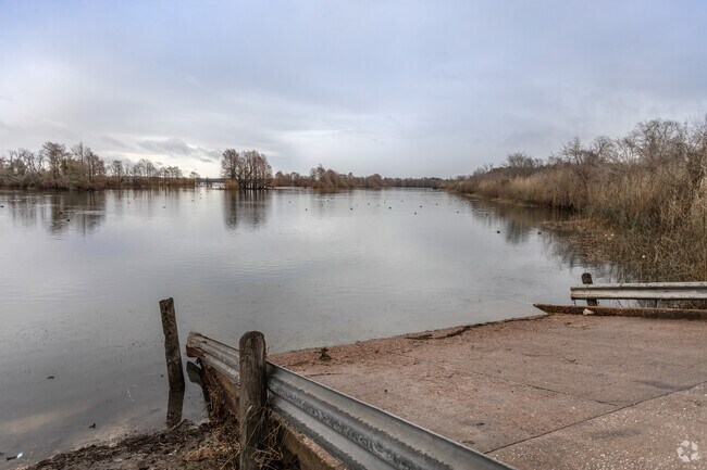 Residents of Sheldon can use the ramp to take their boats out for a day on the lake.