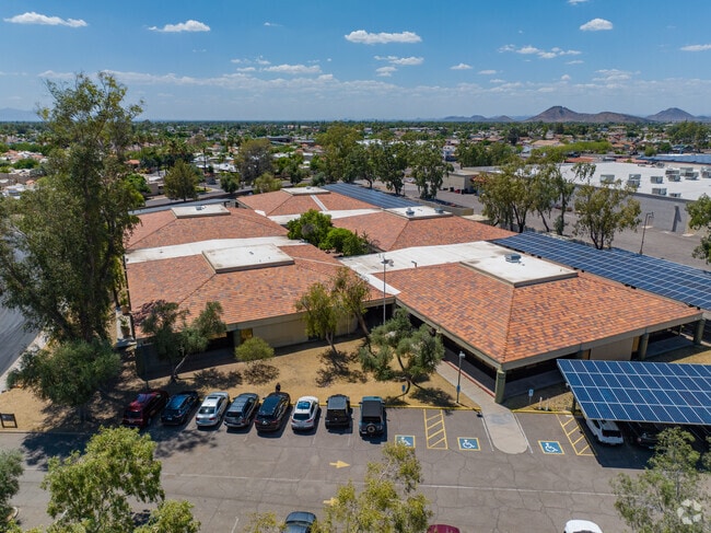 ACAA Middle School has a covered parking lot for faculty, staff, and visitors.