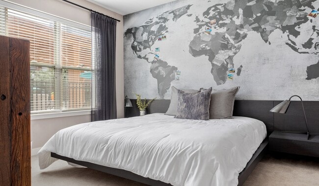 Enjoy a spacious bedroom with comfort and style