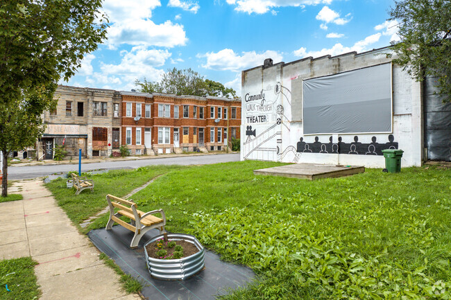 Watch a movie outside on the big screen in Midtown Edmondson.