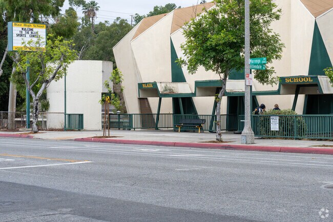 Blair High School serves grades 9th to 12th.