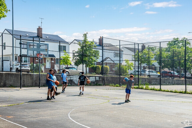 Kids in the Clearview neighborhood love spending time on the local basketball courts, where they play, bond, and build community through the game.