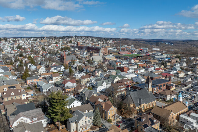 Hazleton is a midsized city mostly made up of single family homes on quiet streets.