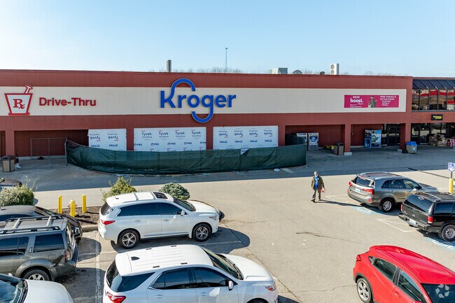 Residents of Campbellsville pick up groceries and home goods at Kroger.
