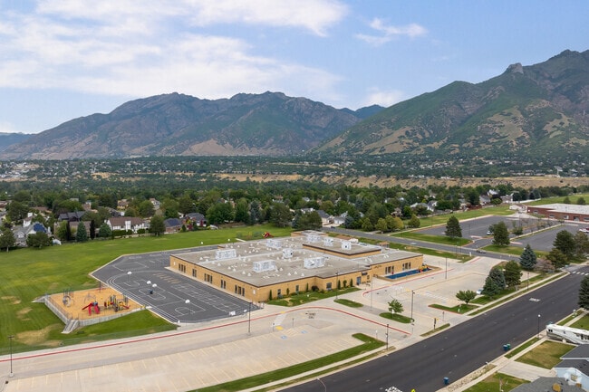 Quail Hollow Elementary School sits at the base of the beautiful, green Wasatch Mountains.