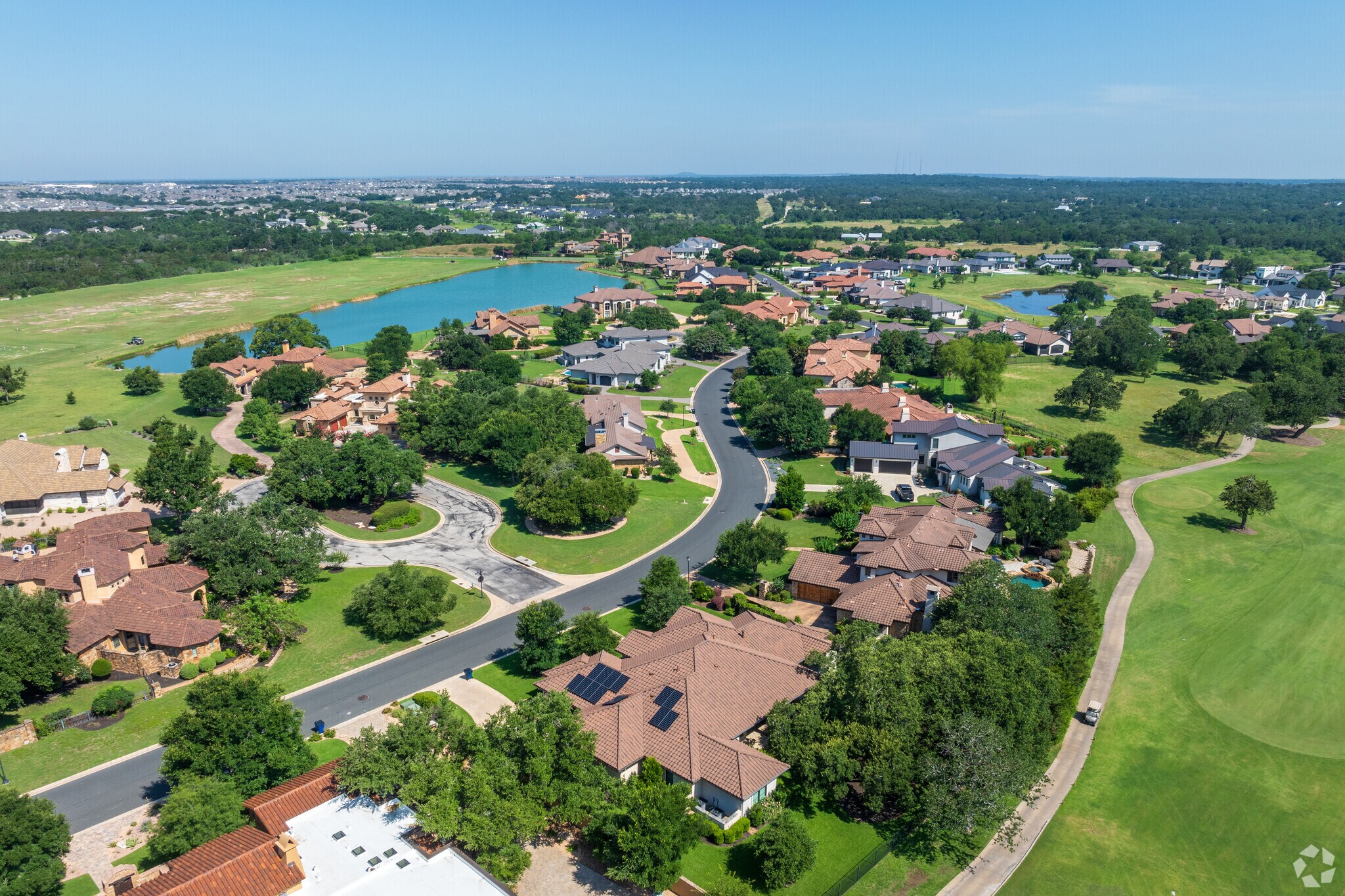 Homes in Cimarron Hills range from modern to traditional.