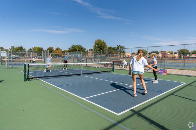 Residents of Pepper Ridge can play pickleball next to the Laurel Oak Aquatic Center.