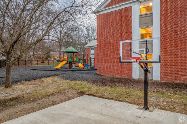 Students at Julie Billiart School enjoy recess on the playground.