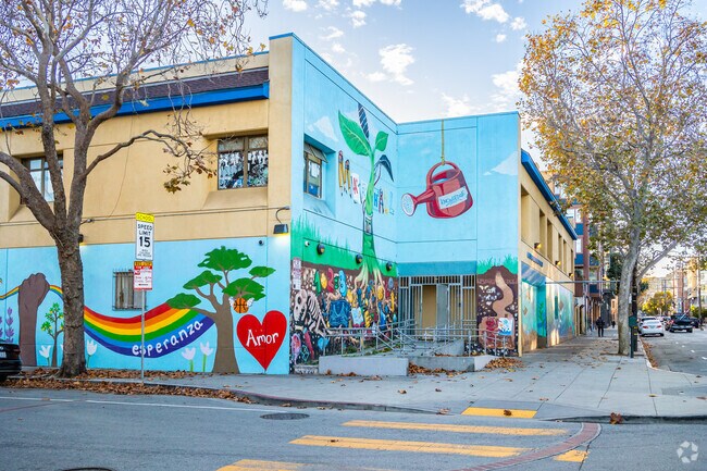 Marshall Elementary is covered in artwork.