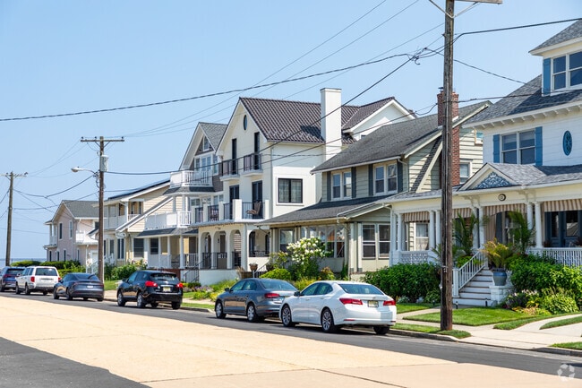 Houses of all shapes and sizes are just steps from the ocean in Loch Arbour.