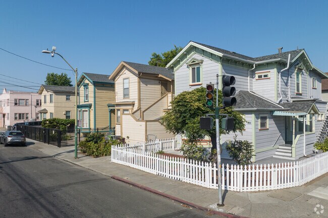 The Merritt neighborhood is full of older homes in an urban area.