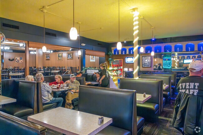 Diners enjoy the steaks and seafood at Spartan Steak House in McKinley Fork Northwest.