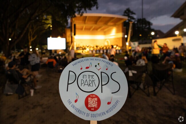 Pops in the Park Event at the Souther Mississippi University is an annual music gathering.