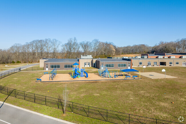 Battle Creek Elementary School has a newly built playground for recess in Spring Hill.
