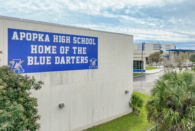 Apopka High School, in North Apopka, is home to the Blue Darters.