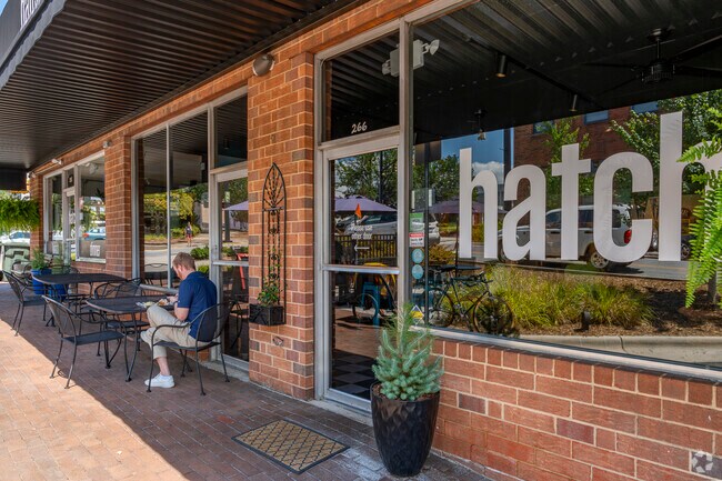 The popular Hatch Sandwich Bar is just minutes from West Hickory-Westmont in downtown Hickory.