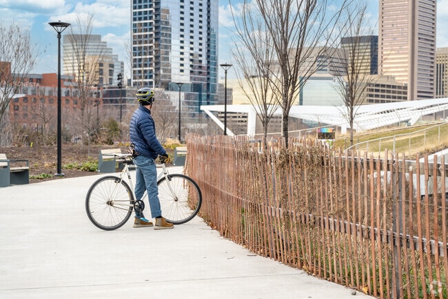 Ride your bike from Pumphrey to the Inner Harbor.