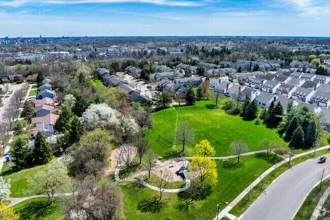 Burr Oak Park is a large 3-acre park in the center of Liberty Glen.