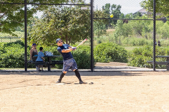 Spring Creek Park plays host to weekend softball leagues.