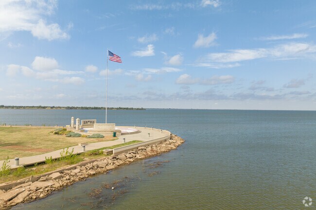 Lake Hefner near The Village offers trails and water activities year-round.