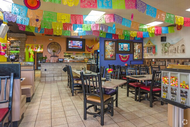 Enjoy the festive atmosphere in West Riverbank's El Rosal Mexican Restaurant.